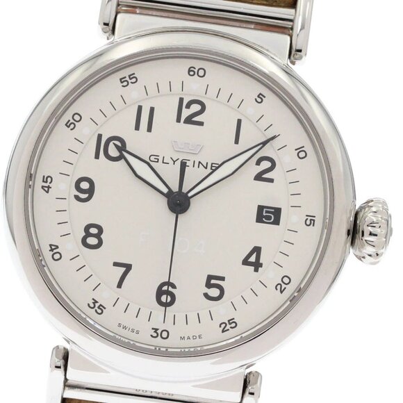 GLYCINE F104 3933 Date white Dial Automatic Men's Watch_884443 - Picture 1 of 7